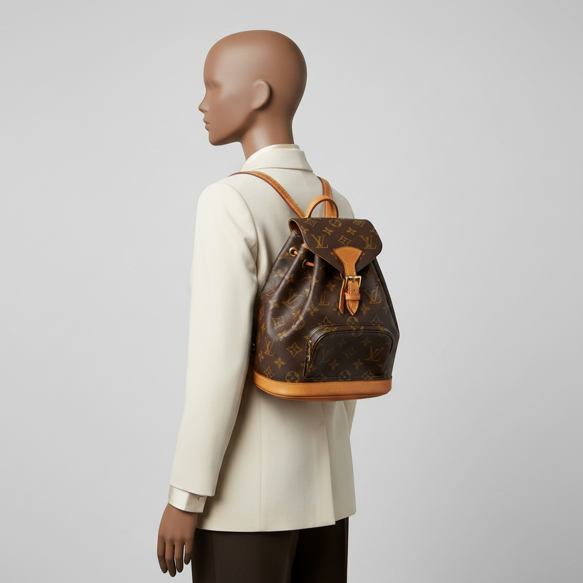 Louis Vuitton Monogram Mini Monsuri M51137 Women's Backpack Monogram