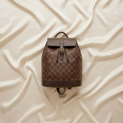 Louis Vuitton Damier Soho N51132 Women's Backpack Ebene