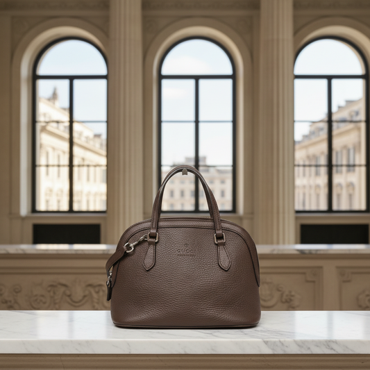 Gucci 341504 Women's Leather Handbag,Shoulder Bag Dark Brown