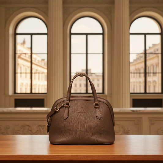 Gucci 341504 Women's Leather Handbag,Shoulder Bag Dark Brown