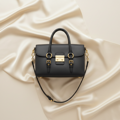 Miu Miu MADRAS Women's Leather Handbag,Shoulder Bag Navy