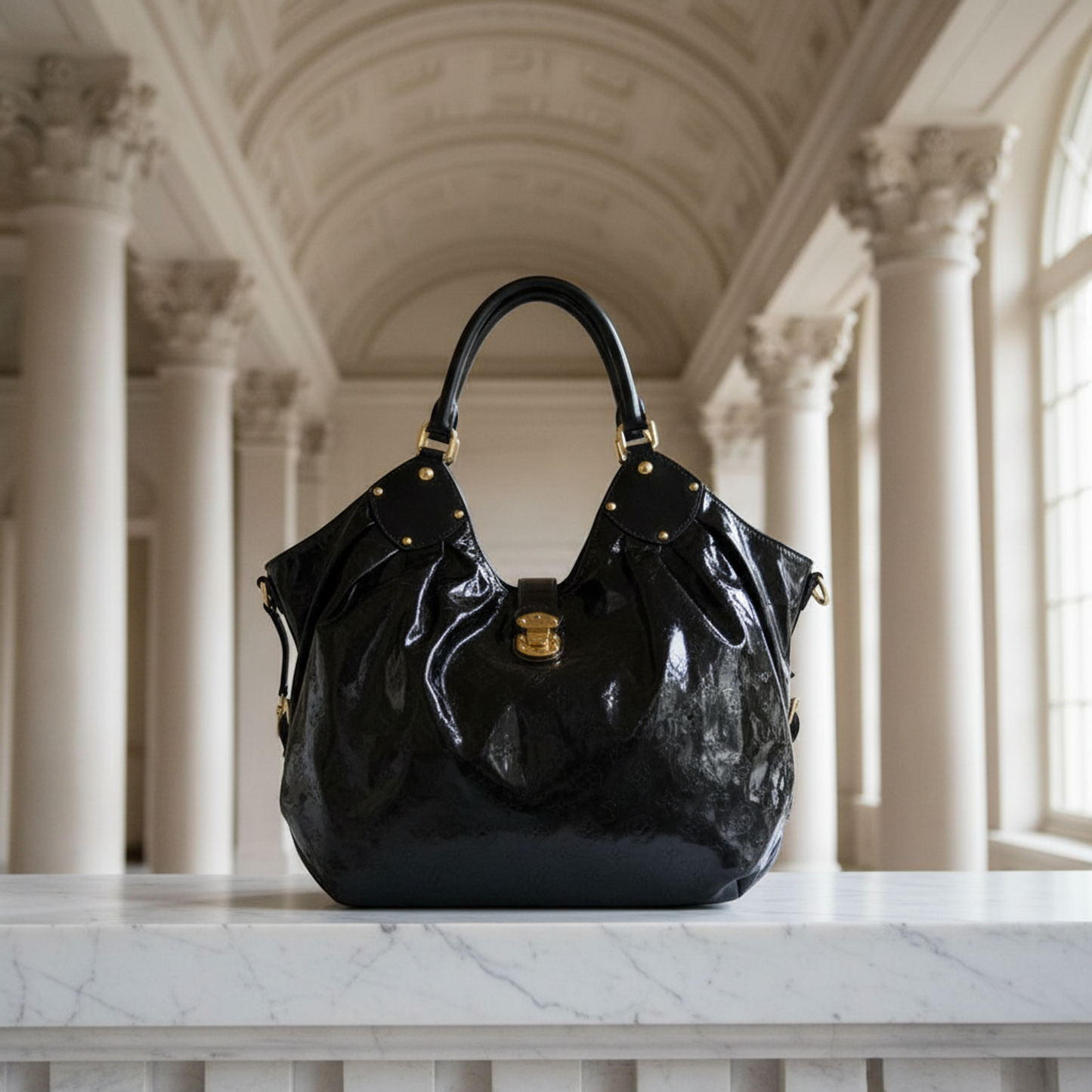 Louis Vuitton Mahina Souriya XL M95796 Women's Shoulder Bag,Tote Bag Black