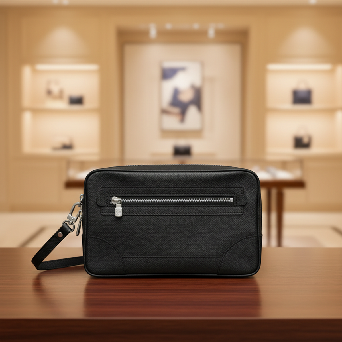 Louis Vuitton Taiga Pavel M31142 Men's Clutch Bag Ardoise