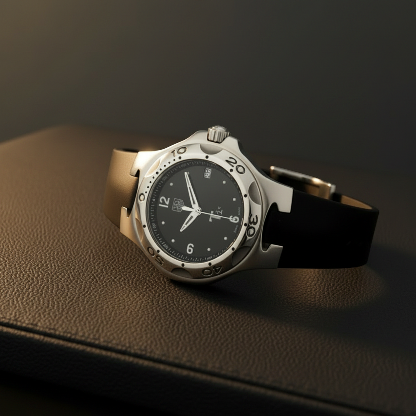 TAG HEUER Kirium Titanium Rubber Quartz Mens Watch WL1180 (外装仕上げ済み)
