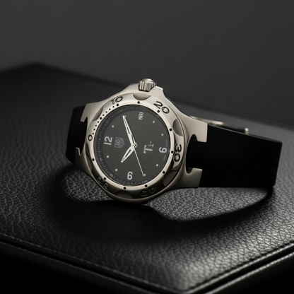 TAG HEUER Kirium Titanium Rubber Quartz Mens Watch WL1180 (外装仕上げ済み)