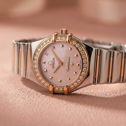 OMEGA Constellation My Choice Diamond MOP Dial Watch 1368.73 Polished