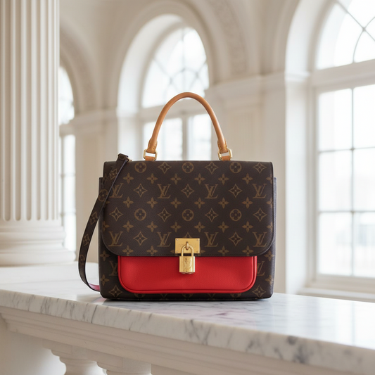 Louis Vuitton Monogram Marignan M44286 Women's Handbag,Shoulder Bag Coquelicots,Monogram
