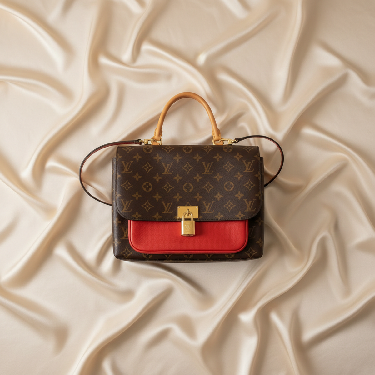 Louis Vuitton Monogram Marignan M44286 Women's Handbag,Shoulder Bag Coquelicots,Monogram