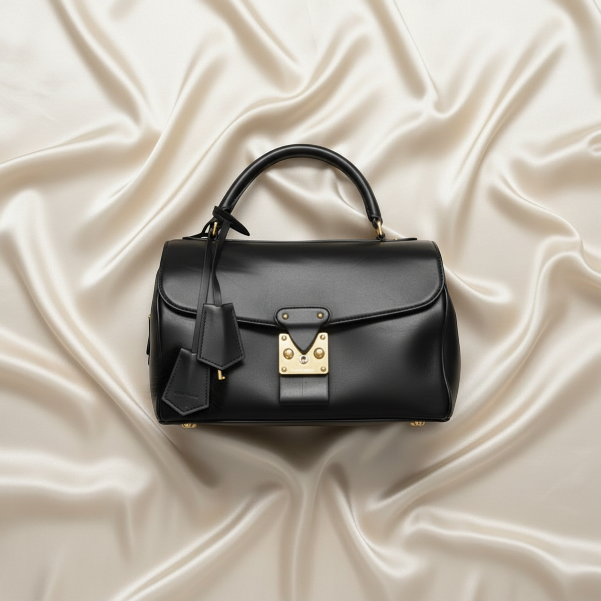 Louis Vuitton Cuir Orfevre Neo Speedy PM Women's Handbag Black