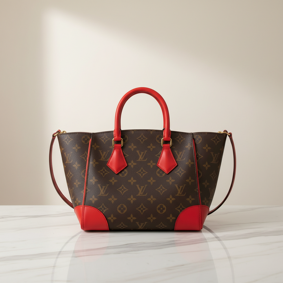 Louis Vuitton Monogram Phoenix PM M41537 Women's Handbag,Shoulder Bag Coquelicots,Monogram