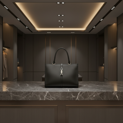 Gucci Jackie 002 1074 Women's Leather Tote Bag Black