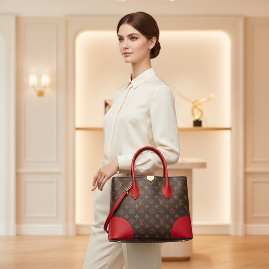 Louis Vuitton Monogram Flandrin M41596 Women's Handbag,Shoulder Bag Monogram,Red Color