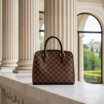Louis Vuitton Damier Triana N51155 Women's Handbag Ebene