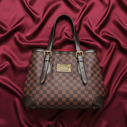 Louis Vuitton Damier Hampstead MM N51204 Women's Shoulder Bag,Tote Bag Brown