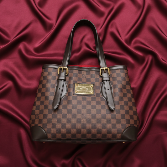 Louis Vuitton Damier Hampstead MM N51204 Women's Shoulder Bag,Tote Bag Brown