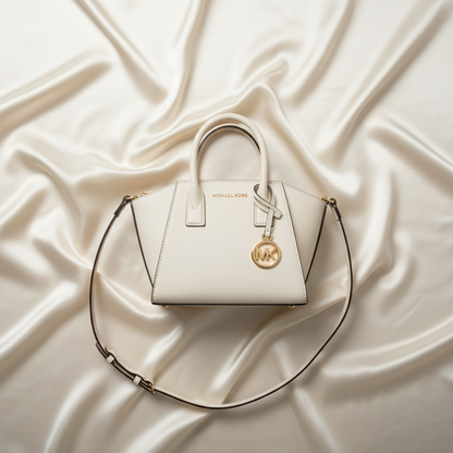 Michael Kors AVRIL 35F4G4VC0L Women's Leather Handbag,Shoulder Bag Off-white