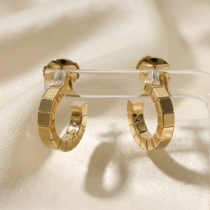 Cartier Lanieres Earrings No Stone Yellow Gold (18K) Half Hoop Earrings Gold