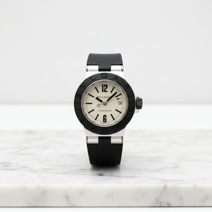 BVLGARI Aluminium Rubber Quartz Ladies Watch AL29TA