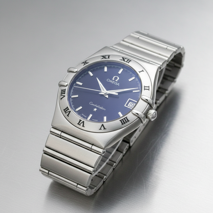 OMEGA Constellation Stainless Steel Quartz Mens Watch 1512.40 Polished