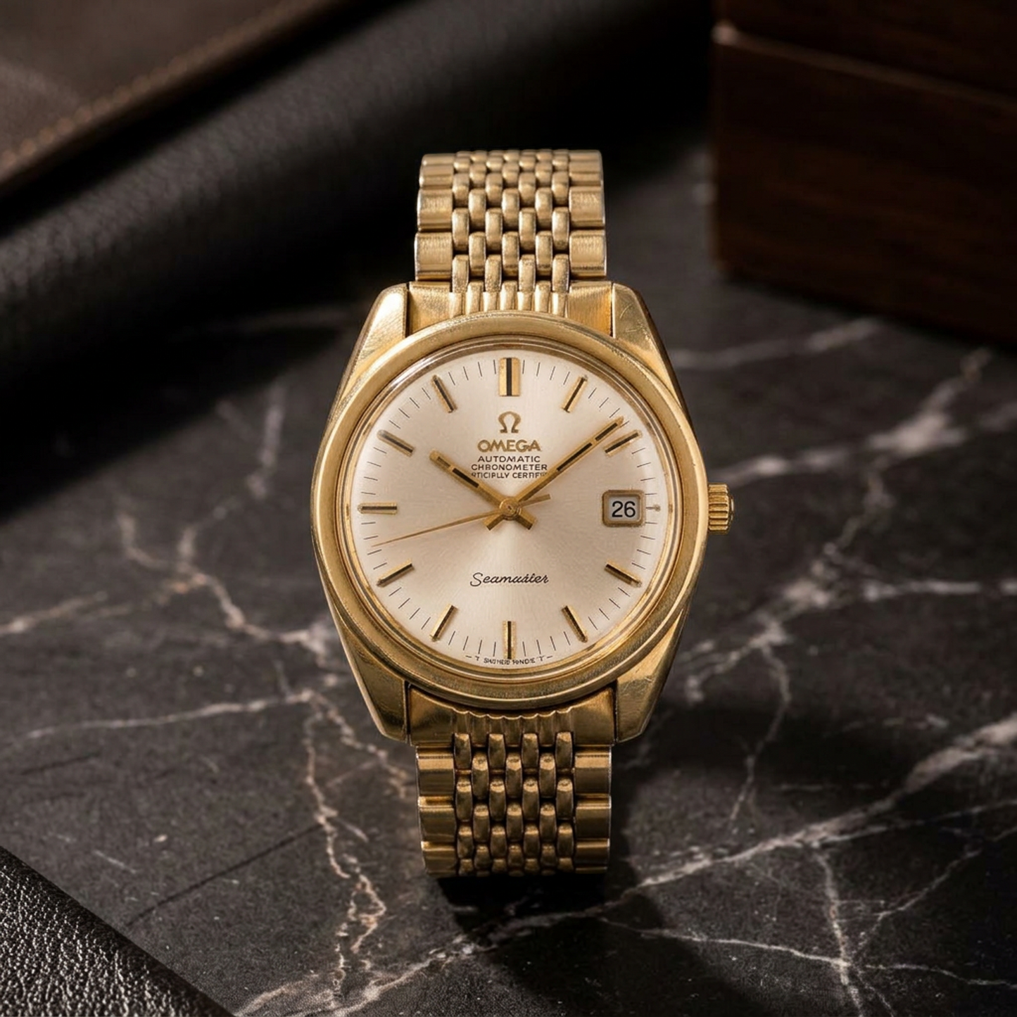 OMEGA Seamaster Cal 564 Gold Plated Automatic Mens Watch 168.022 Vintage