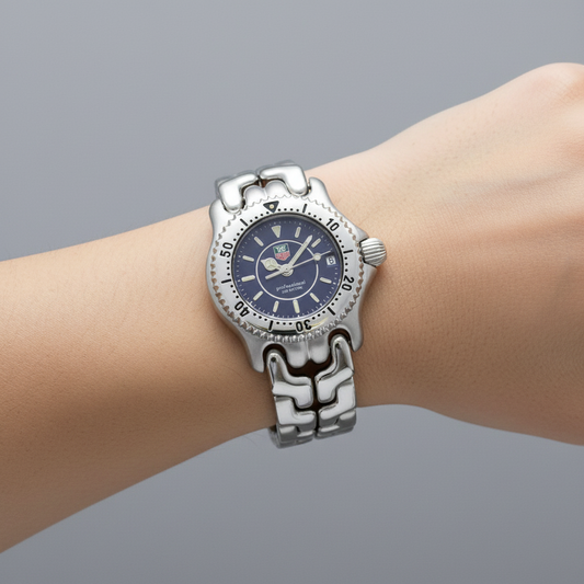 TAG HEUER Sel Professional 200M Steel Quartz Ladies Watch WG141A Polished