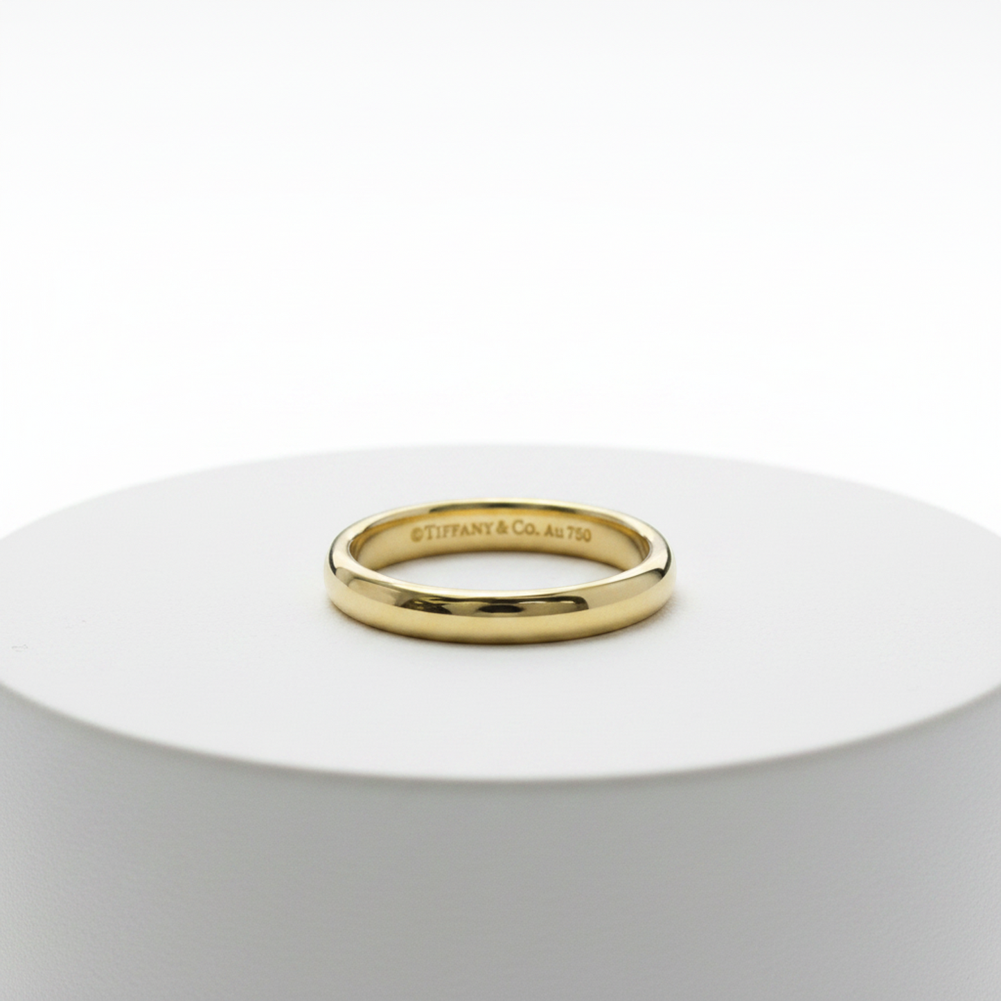 Tiffany Wedding Rings Yellow Gold (18K) Fashion No Stone Band Ring Gold