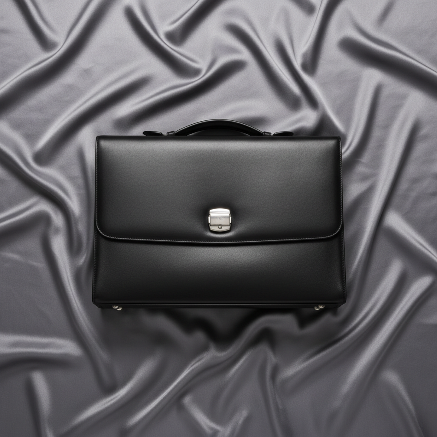 Dunhill MULSANNE FK6060A Men's Leather Briefcase,Document Case Black