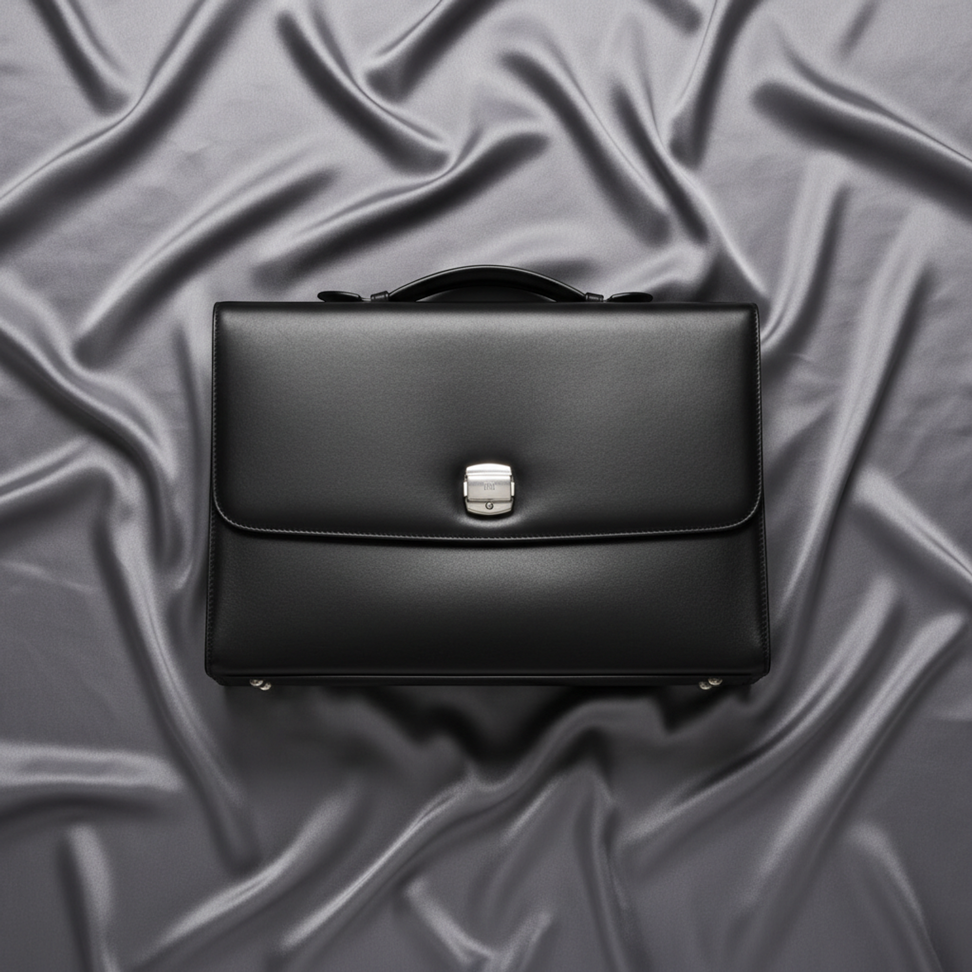 Dunhill MULSANNE FK6060A Men's Leather Briefcase,Document Case Black