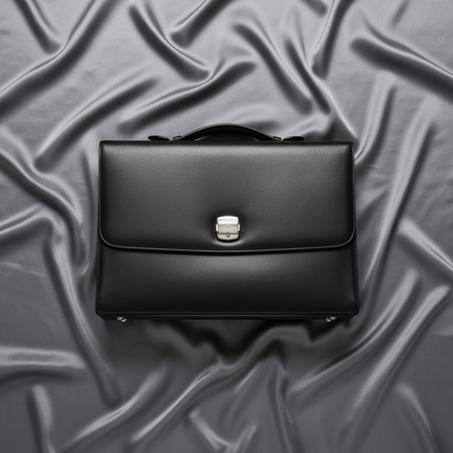 Dunhill MULSANNE FK6060A Men's Leather Briefcase,Document Case Black