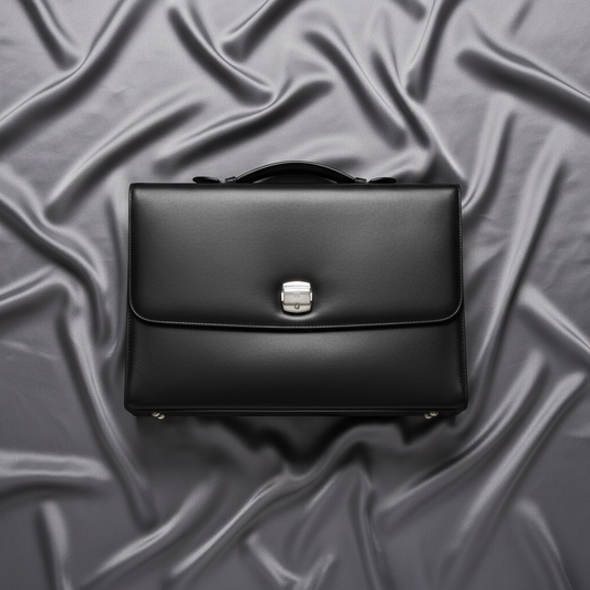Dunhill MULSANNE FK6060A Men's Leather Briefcase,Document Case Black