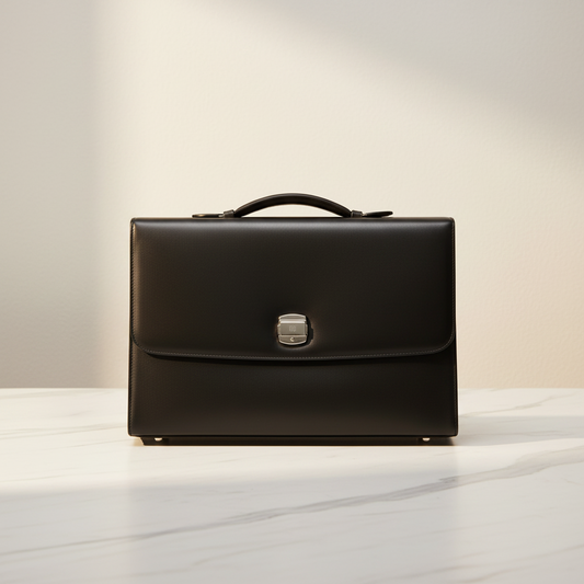 Dunhill MULSANNE FK6060A Men's Leather Briefcase,Document Case Black