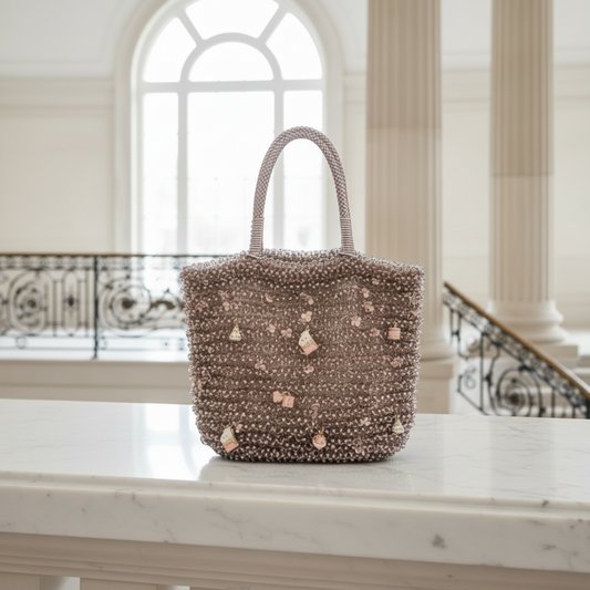 Anteprima Fioritura Women's Wire Baguette Bag,Handbag Pink