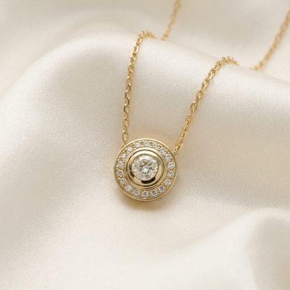 Cartier Damour Diamond Necklace Pink Gold (18K) Diamond Men,Women Fashion Pendant Necklace (Pink Gold)