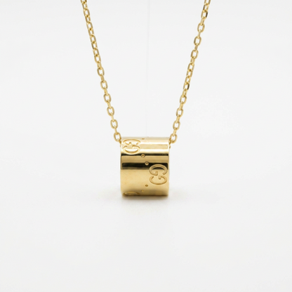 Gucci Icon Necklace Yellow Gold (18K) No Stone Women,Men Fashion Pendant Necklace (Gold)