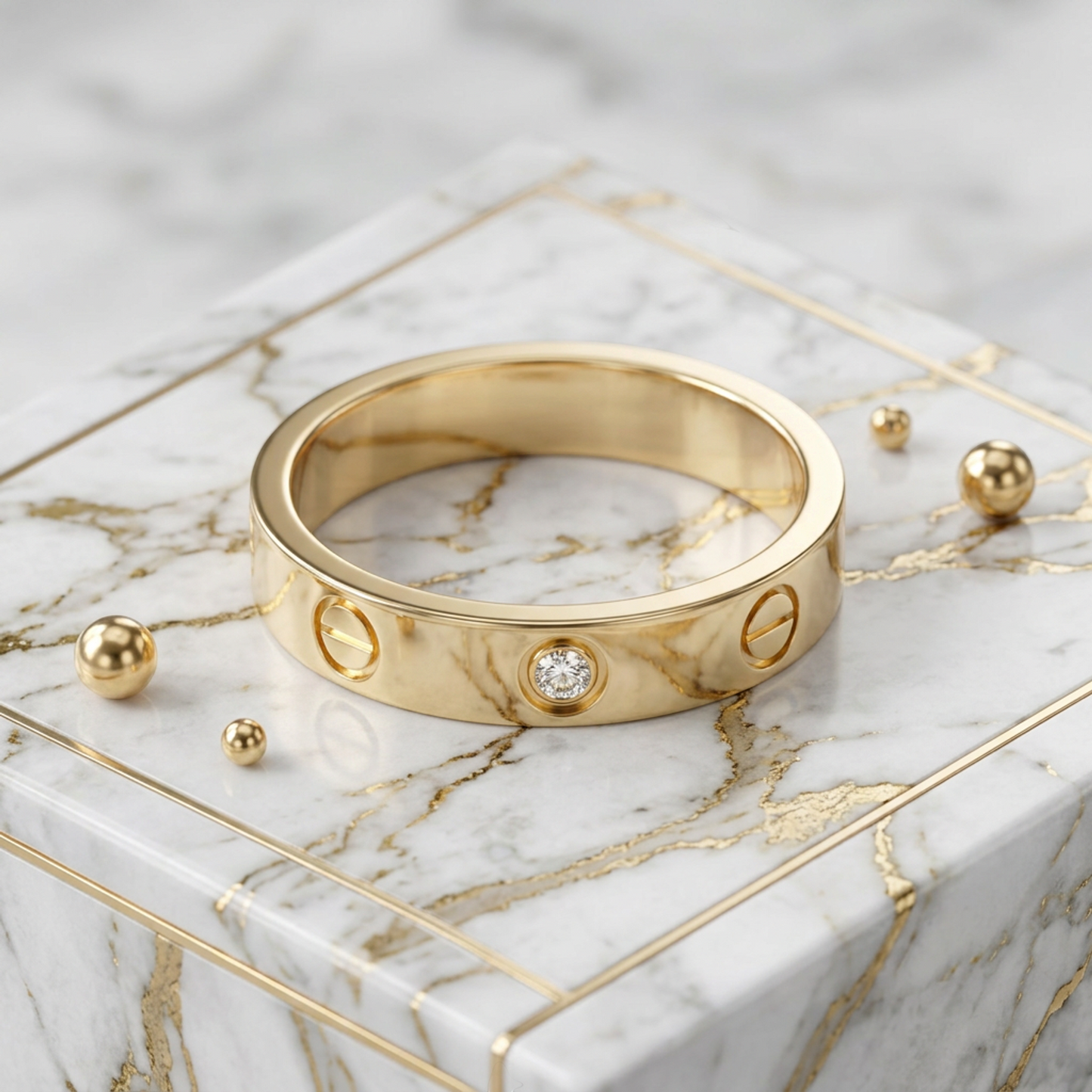 Cartier Mini Love Ring With 1 Diamond Pink Gold (18K) Fashion Diamond Band Ring Pink Gold
