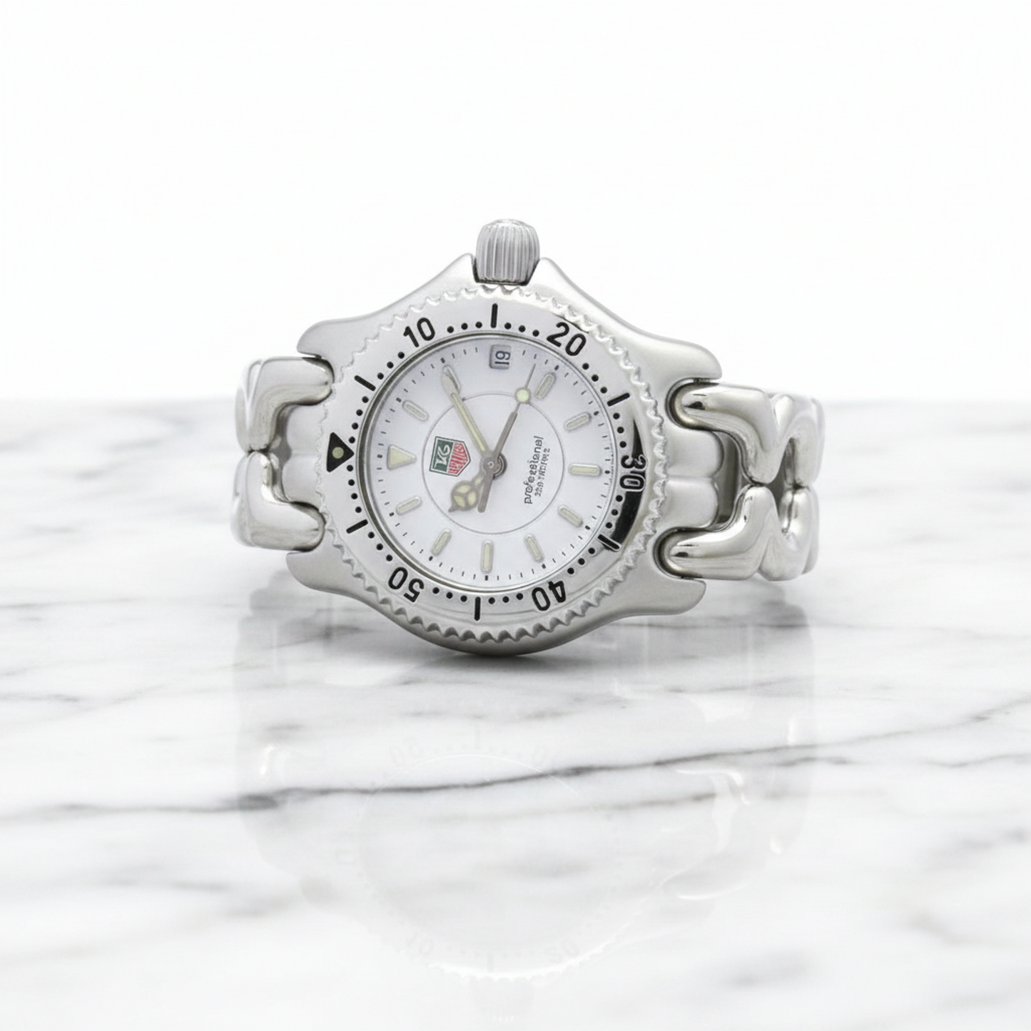 TAG HEUER Sel Professional Steel Quartz Ladies Watch WG1412 Polished