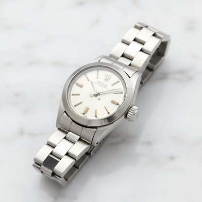 ROLEX Oyster Perpetual Steel Automatic Ladies Watch 6618 Vintage
