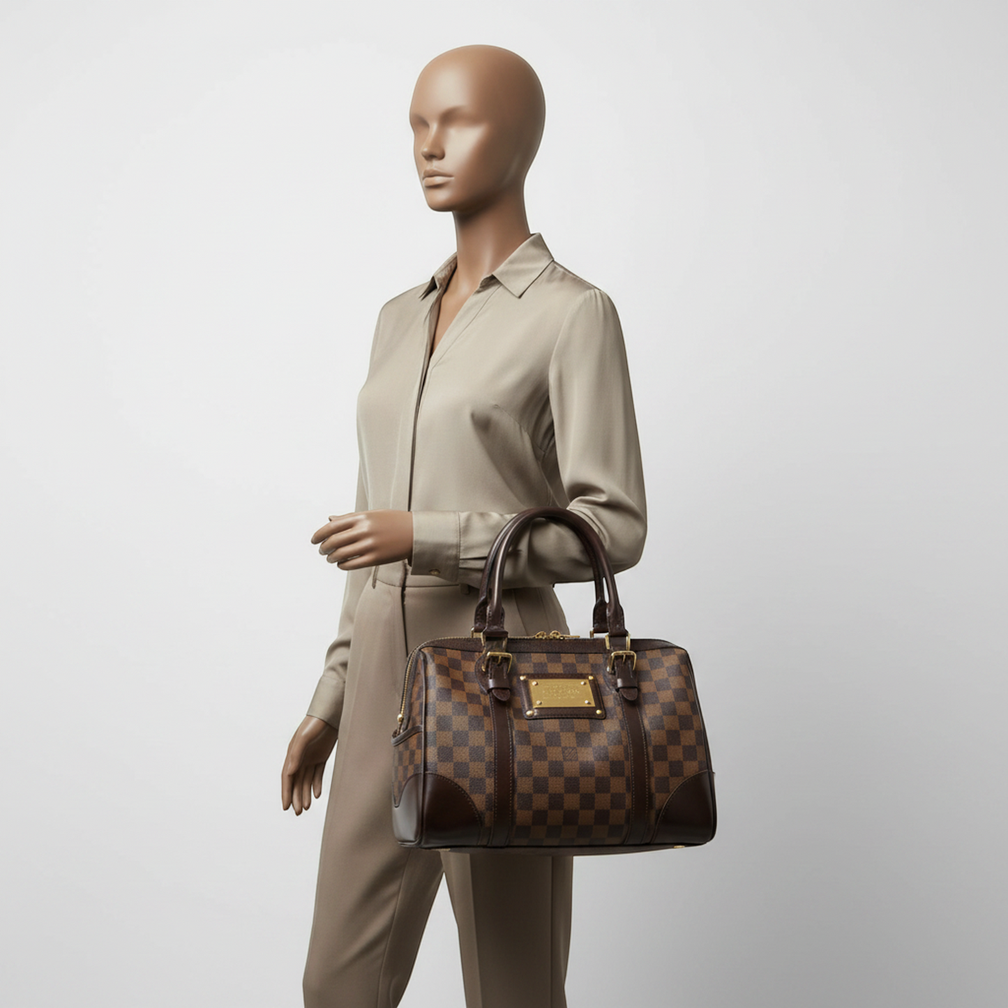 Louis Vuitton Damier Berkeley N52000 Women's Handbag Ebene