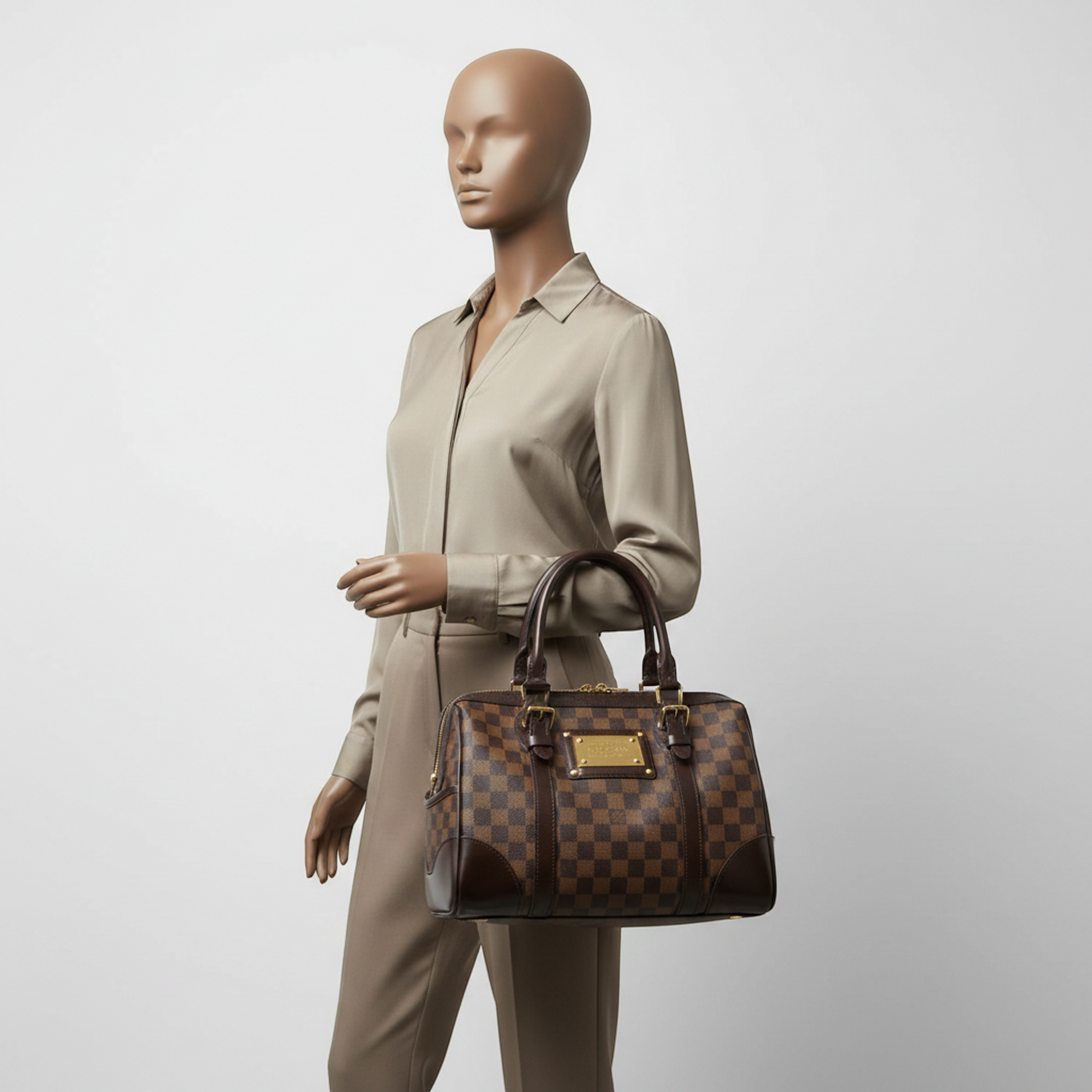 Louis Vuitton Damier Berkeley N52000 Women's Handbag Ebene