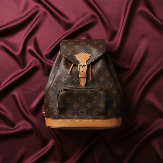 Louis Vuitton Monogram Montsouris MM M51136 Women's Backpack Brown