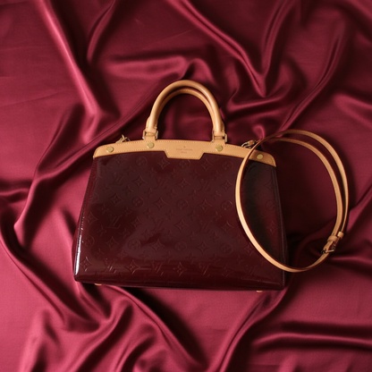 Louis Vuitton Monogram Vernis Blair GM M91689 Women's Handbag Rouge Fauviste