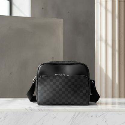 Louis Vuitton Damier Graphite DAYTON REPORTER PM N41408 Men's Shoulder Bag Damier Graphite