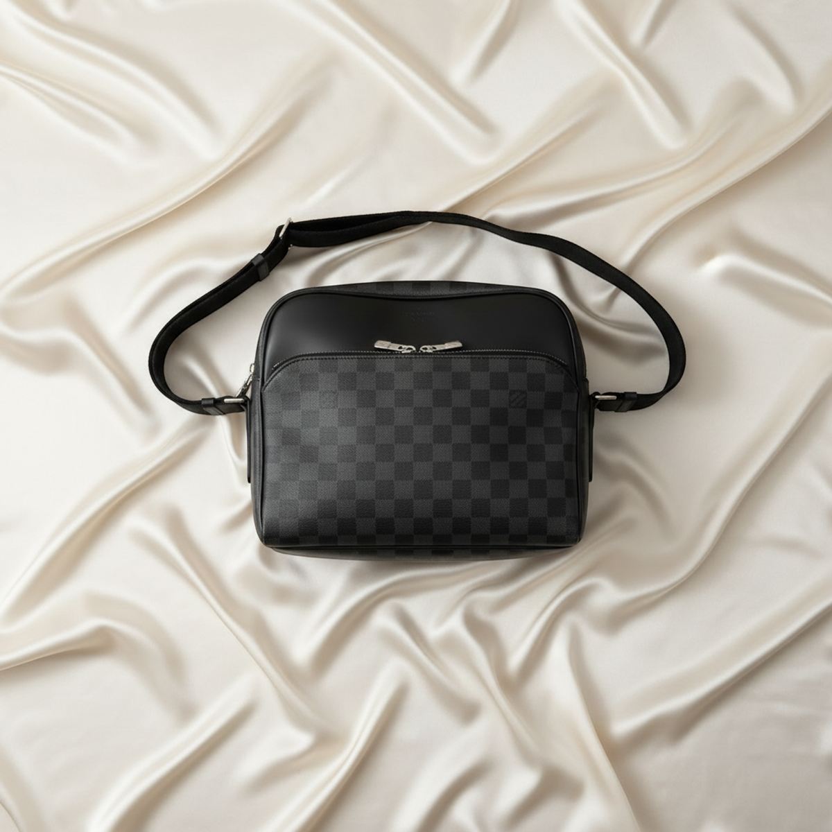 Louis Vuitton Damier Graphite DAYTON REPORTER PM N41408 Men's Shoulder Bag Damier Graphite