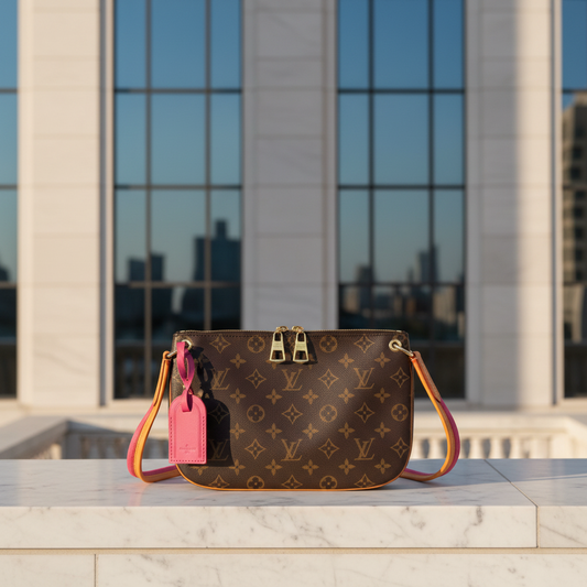 Louis Vuitton Monogram Lorette M44053 Women's Shoulder Bag Hot Pink,Monogram