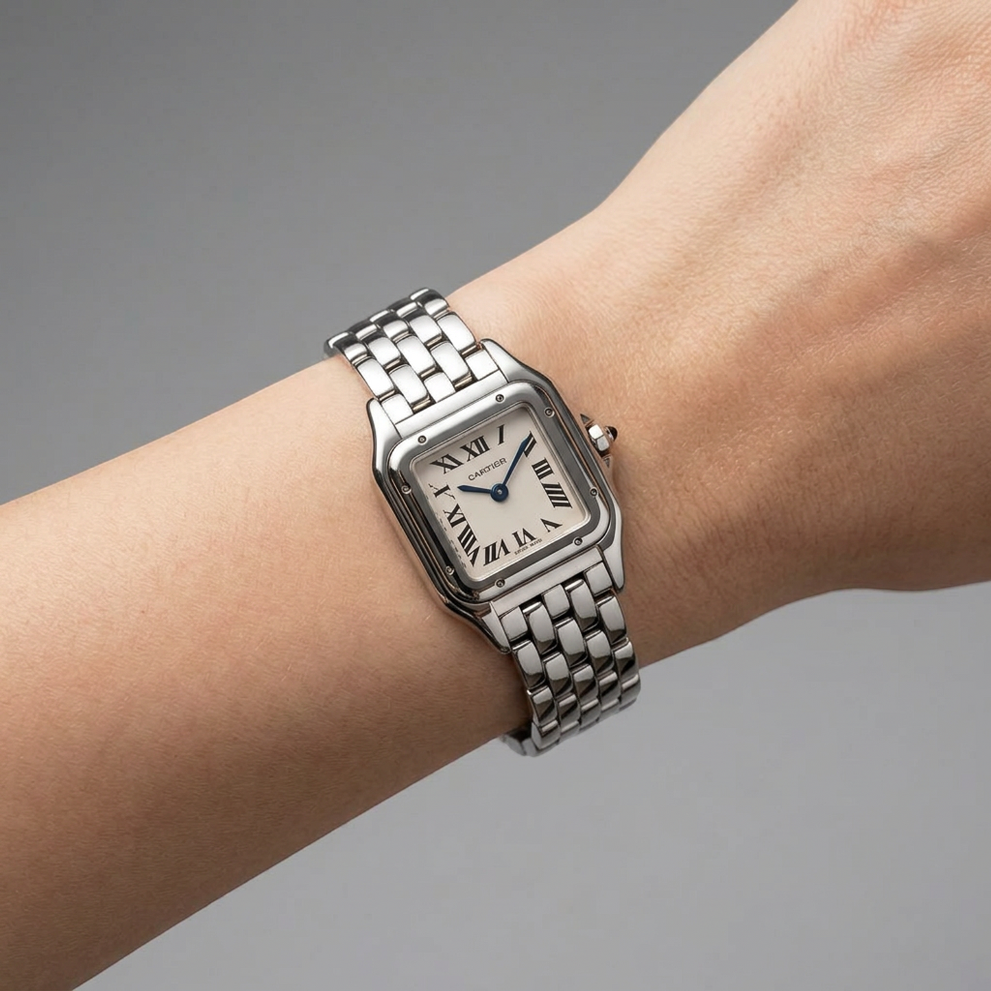 CARTIER Panthere SM Stainless Steel Quartz Ladies Watch WSPN0019 Polished