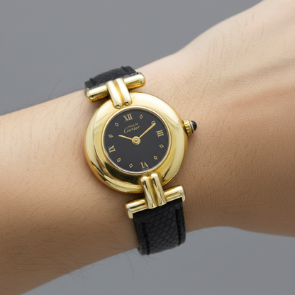 CARTIER Must Colisee Vermeil Gold Plated Quartz Ladies Watch W1000753