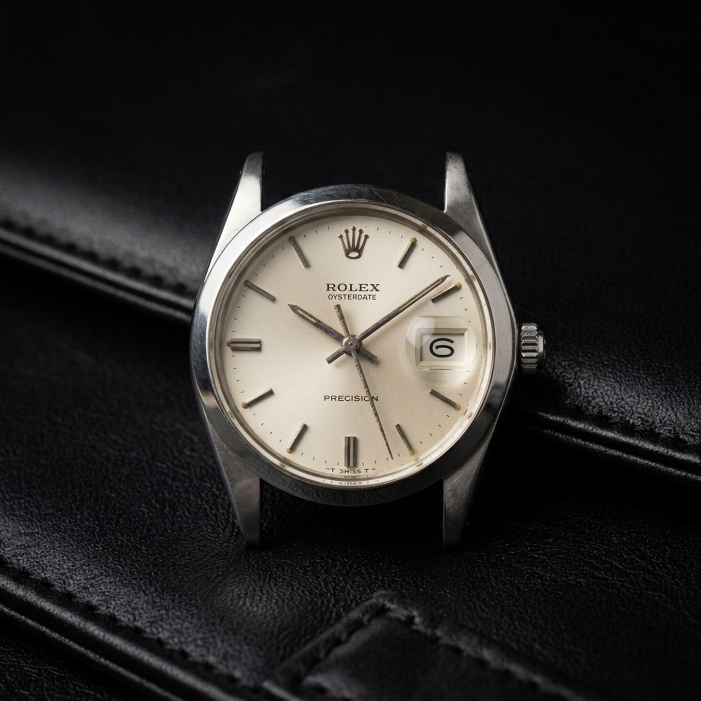ROLEX Oyster Date Precision 6694 Hand-winding Watch Head Only Vintage