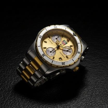 TAG HEUER 2000 Professional Chronograph Gold Plated Steel Watch CE1121