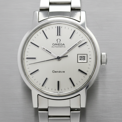 OMEGA Geneve  Cal 1481 Steel Automatic Mens Watch 166.0098 Vintage
