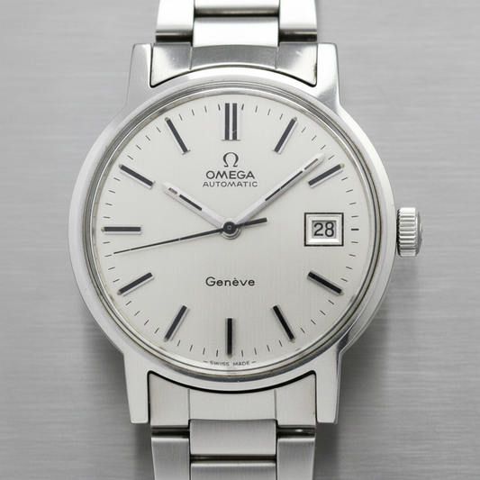 OMEGA Geneve  Cal 1481 Steel Automatic Mens Watch 166.0098 Vintage